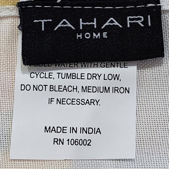 Nicole Miller Home Polyester‎ Tablecloth Lemons Flowers and Leaves 60x104 Oblong - Picture 3 of 11